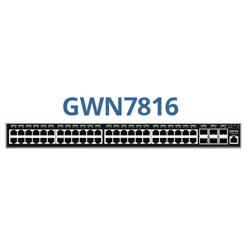   Switch   Switch L3 48 Giga 6x SFP+ optional redundant PSU GWN7816