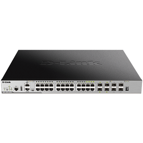   Switch   Switch L3 24 Gig PoE at 370W +4 ComboSFP & 4 SFP+ DGS-3630-28PC/SI